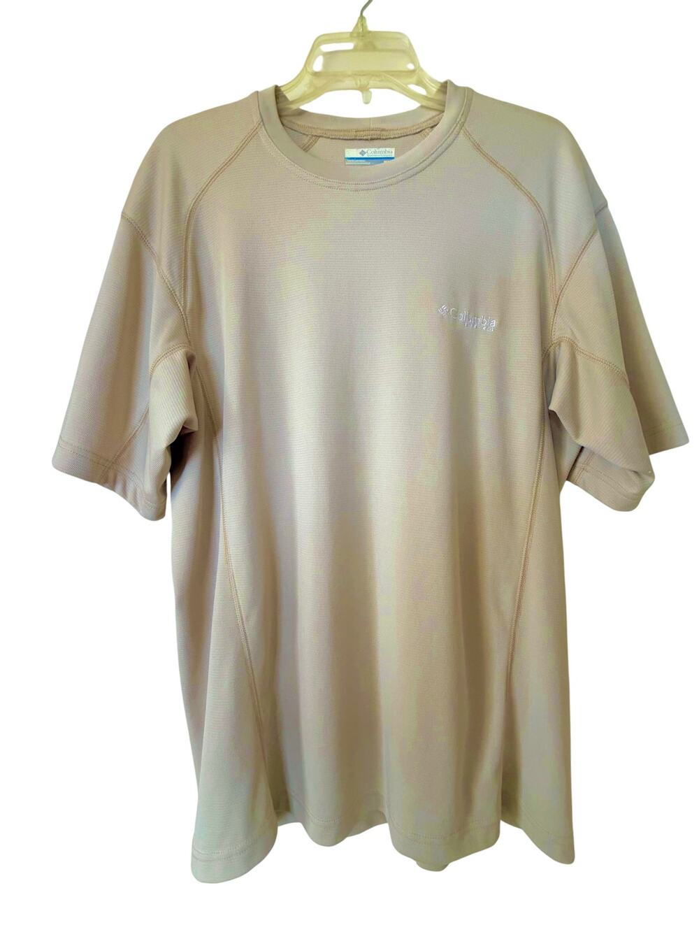 Columbia Sportswear PFG Short Sleeve T-Shirt Beige Size Medium